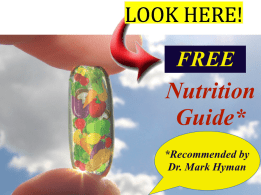 Free Nutrition Guide